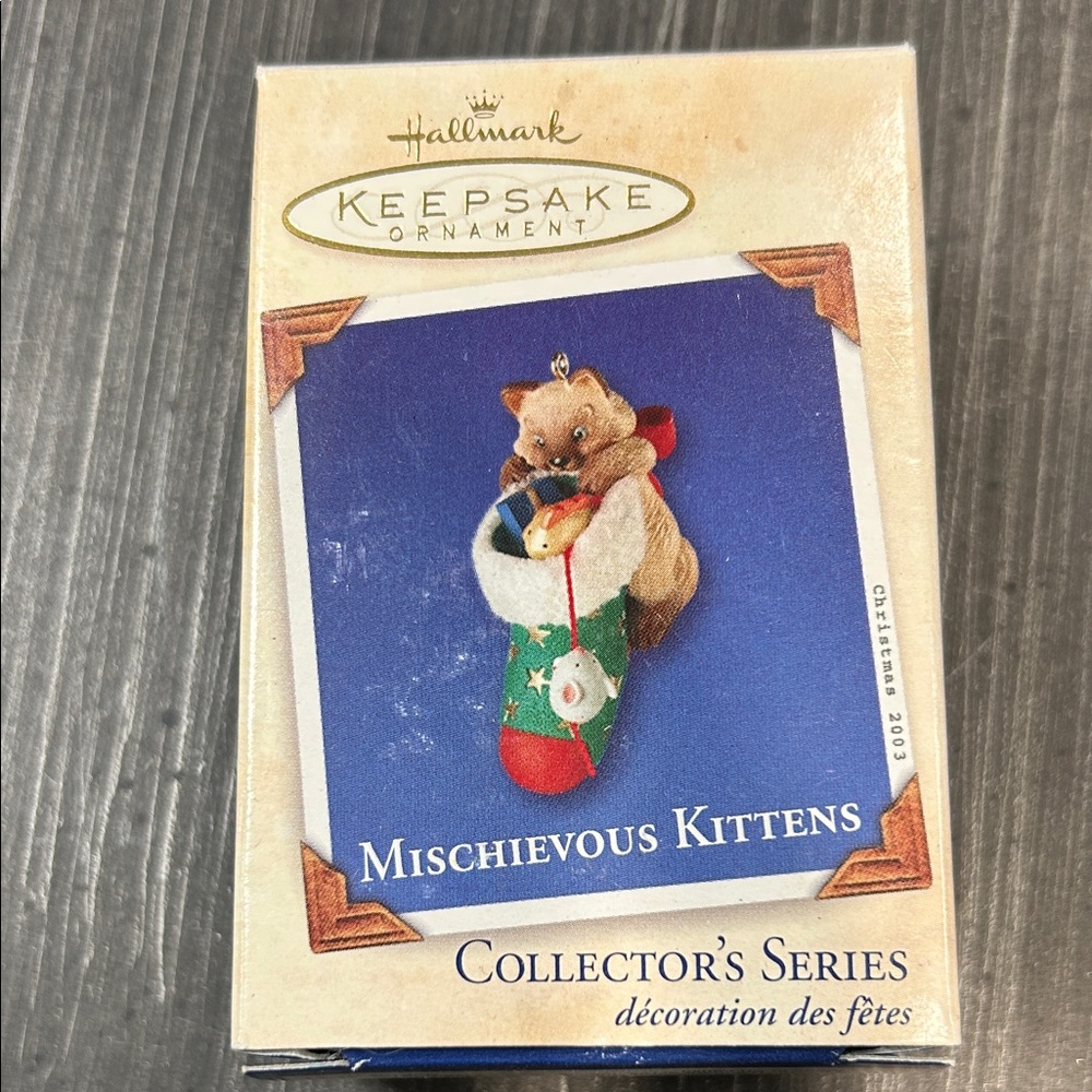 2003 Hallmark Mischievous Kittens Ornament with Memory Card